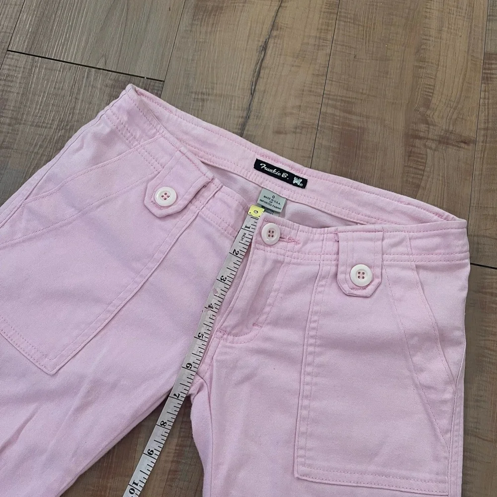 RARE Frankie B Pink Lowrise Cargo Pants Size 0 - Picture 6 of 12